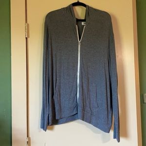 Gray Zip Up Hoodie